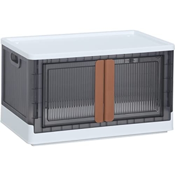 HAIXIN Stackable Storage Bins with Wheels and Lids