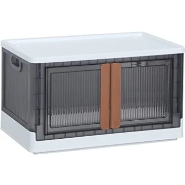 HAIXIN Stackable Storage Bins with Wheels and Lids