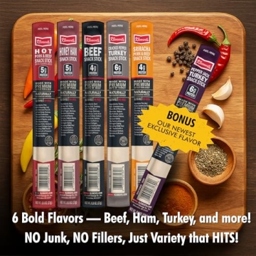 Gourmet Jerky Gift Basket for Men | 12 Meat Sticks Sampler