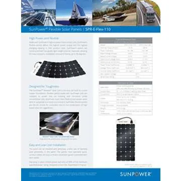 SunPower 110 Watt Flexible Solar Panel
