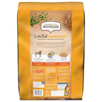 Rachael Ray Nutrish Limited Ingredient Diet Lamb Meal & Brown Rice Recipe, 28 Pounds, 007119000675