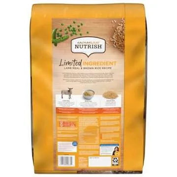 Rachael Ray Nutrish Limited Ingredient Diet Lamb Meal & Brown Rice Recipe, 28 Pounds, 007119000675