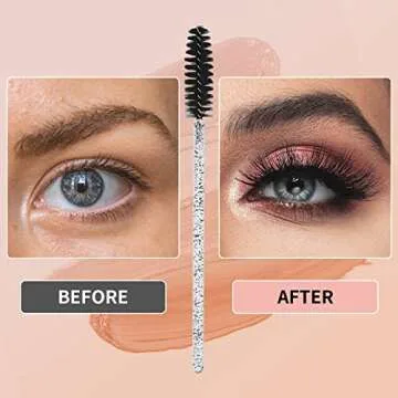 Ohtomber 290PCS Spoolies Eyelash Brush Set for Makeup