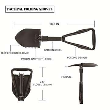 EVERLIT 42L Tactical Backpack Survival Kit Molle Bugout Bag Assault Pack Rucksack Hydration Bladder Emergency Survival Gear Hiking Camping Hunting for Men