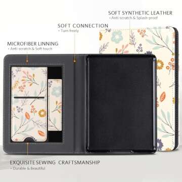 CoBak Case for Kindle Paperwhite - All New PU Leather Cover with Auto Sleep Wake, Hand Strap, Card Slot for Kindle Paperwhite Signature Edition and Kindle Paperwhite 11th Generation 2021 Released