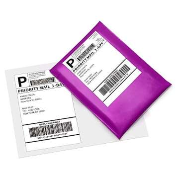 Kkbestpack Direct Thermal Shipping Labels, 4x6 Thermal Labels for Thermal Printer (Fanfold 4x6, Pack...