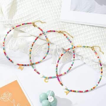 Personalized Wellike Initial Necklace for Women - Boho Chic