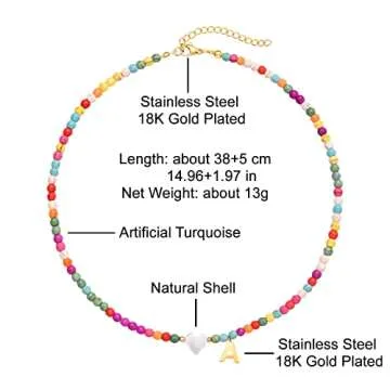 Personalized Wellike Initial Necklace for Women - Boho Chic