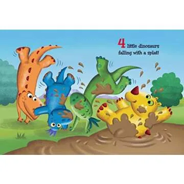 Five Little Dinosaurs - Children's Chunky Padded Board Book - Friendship
