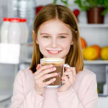 Charming FYSUIMU Pink Bow Glass Coffee Mugs for Every Occasion