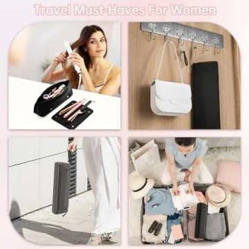 Hair Tools Travel Bag with Heat Resistant Mat for Organizing