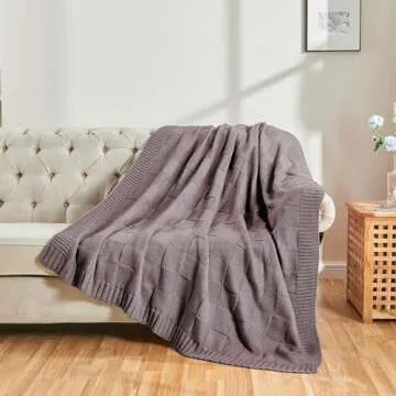 CozeCube Soft Cozy Knit Throw Blanket for All Occasions