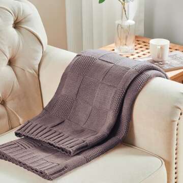 CozeCube Soft Cozy Knit Throw Blanket for All Occasions