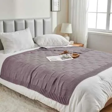 CozeCube Soft Cozy Knit Throw Blanket for All Occasions