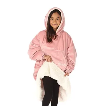 THE COMFY Original Jr Sherpa Wearable Blanket for Kids