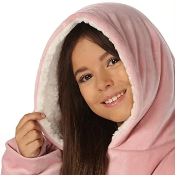 THE COMFY Original Jr Sherpa Wearable Blanket for Kids
