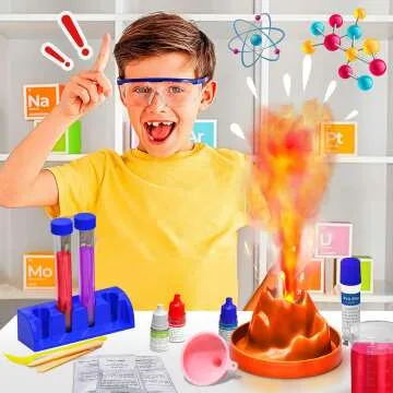 Erupting Volcano Science Kit - 15 Experiments for Kids