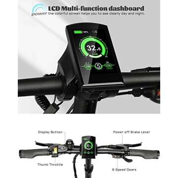 TESGO STT Electric Bicycle 1000W Fast 32MPH Adult eBike