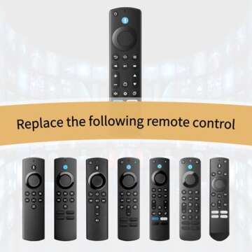 ORQRQO Replacement Remote for All Fire Series, TV Stick, Cube, Insignia, Toshiba, Omni Smart TVs with Voice Control, Compatible with FireStick (2nd Gen, 3rd Gen, HD, 4K, 4K Max, Lite)