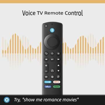 ORQRQO Replacement Remote for All Fire Series, TV Stick, Cube, Insignia, Toshiba, Omni Smart TVs with Voice Control, Compatible with FireStick (2nd Gen, 3rd Gen, HD, 4K, 4K Max, Lite)