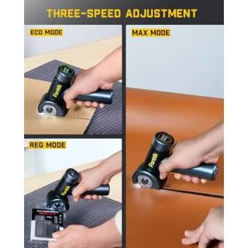 Fanttik C8 Nano 3.7V Cordless Electric Scissors with LED Display, Rechargeable Cardboard Cutter with 2 Blades, EasySwap Blade Change, LED Light, for Thin Cardboard Carpet Leather - Black