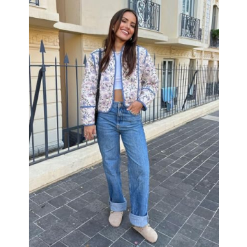 Stylish Wyeysyt Cropped Puffer Jacket for Women