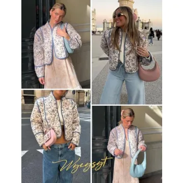 Stylish Wyeysyt Cropped Puffer Jacket for Women