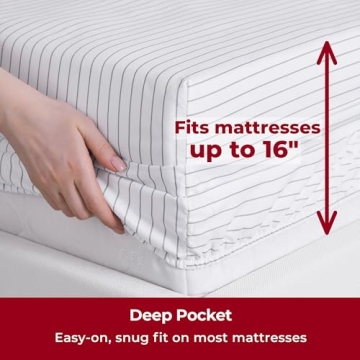 Mellanni King Sheets Set - Luxury Cooling Sheets