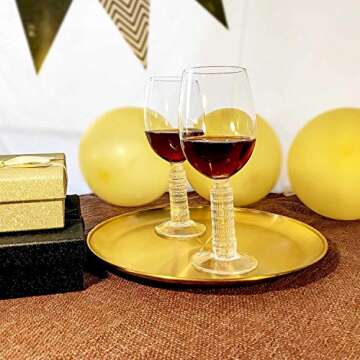 Leaning Tower of Pisa Wine Glass Combination of Unique Modeling and World Cultural Heritage Tilt and Elegant Glasses Give You a New Illusion of Perspective Fun Wine Holder Gift(Set of 2)