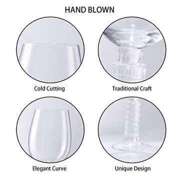 Leaning Tower of Pisa Wine Glass Combination of Unique Modeling and World Cultural Heritage Tilt and Elegant Glasses Give You a New Illusion of Perspective Fun Wine Holder Gift(Set of 2)