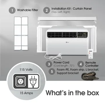 LG 10,000 BTU Dual Inverter Window AC with Smart Features