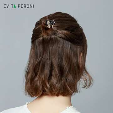 EVITA PERONI Small Hair Claw Clips, Bangs Clips for Thin Hair, Hair Buns Braided Bangs Accessories, ...