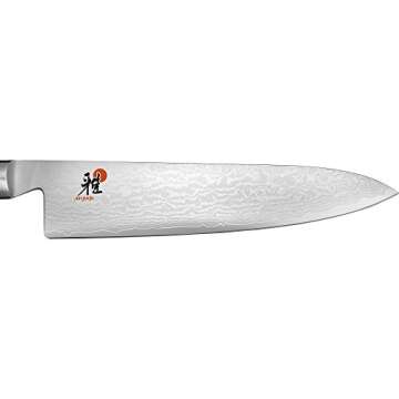 Miyabi Kaizen Chef's Knife, Medium, Black with Red Accent