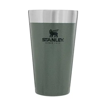 STANLEY Adventure Insulated Stacking Beer Pint Glass, 16oz Stainless Steel Double Wall Rugged Metal ...