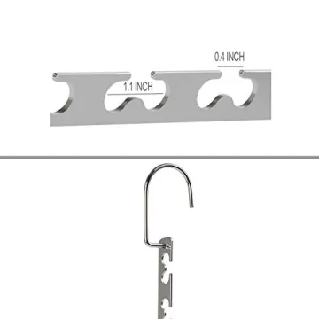 GEFTOL Space Saving Hangers Stylish Metal Clothes Organizer