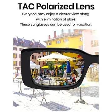 Veda Tinda Polarized Rectangle Sunglasses for Everyone