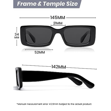 Veda Tinda Polarized Rectangle Sunglasses for Everyone