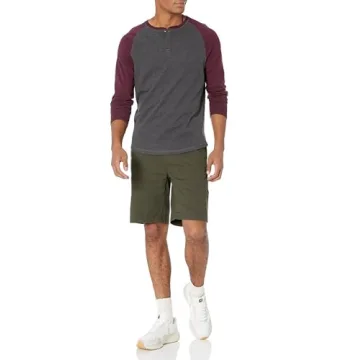 Slim-Fit Long-Sleeve Henley Shirt for Men - Affordable Style