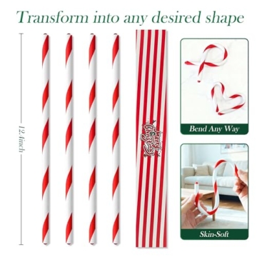 Bendable Stocking Holders – Candy Cane Christmas Hooks