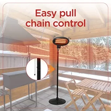BLACK+DECKER Patio Heater 3 Settings Outdoor Comfort