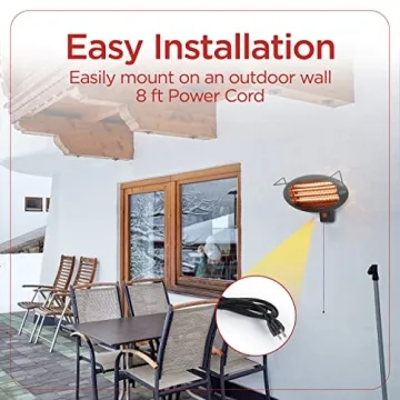 BLACK+DECKER Patio Heater 3 Settings Outdoor Comfort
