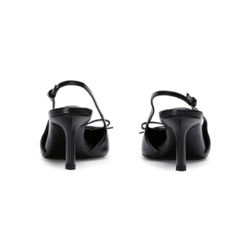 MAVMAX Elegant Black Slingback Heels for Stylish Comfort
