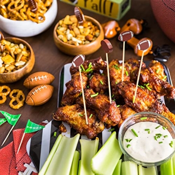 Crafterlife Football Decorative Toothpicks for Parties