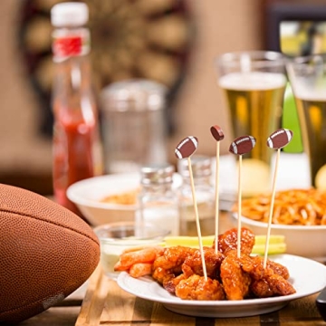 Crafterlife Football Decorative Toothpicks for Parties