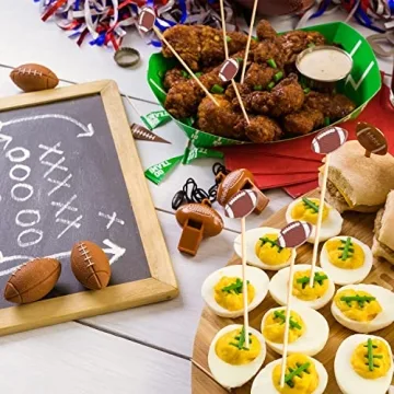 Crafterlife Football Decorative Toothpicks for Parties