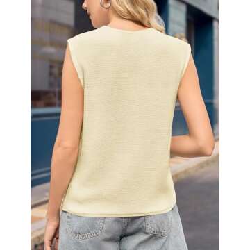 Stylish Yousify Sleeveless Sweater Vest for Women