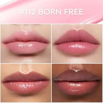 HERA Sensual Nude Balm Moisturizing Lipstick #112 BORN FREE | Glossy Lip Serum including Ceramide, Hydrating & Nourishing, Sheer Color & Smooth Finish, Korean Makeup, 0.12 oz. (3.5g)