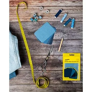 ZEFFFKA Denim Patches 12 Pieces Iron-on Stylish Repair Kit