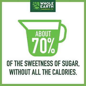 Whole Earth Erythritol Sweetener - Zero Calorie Natural Sugar Substitutes