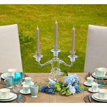 Hyoola 10 Inch Dinner Candles - 12 Pack - Sahara Tall Candles - Unscented Rustic Candles - Long Burning Candle Sticks